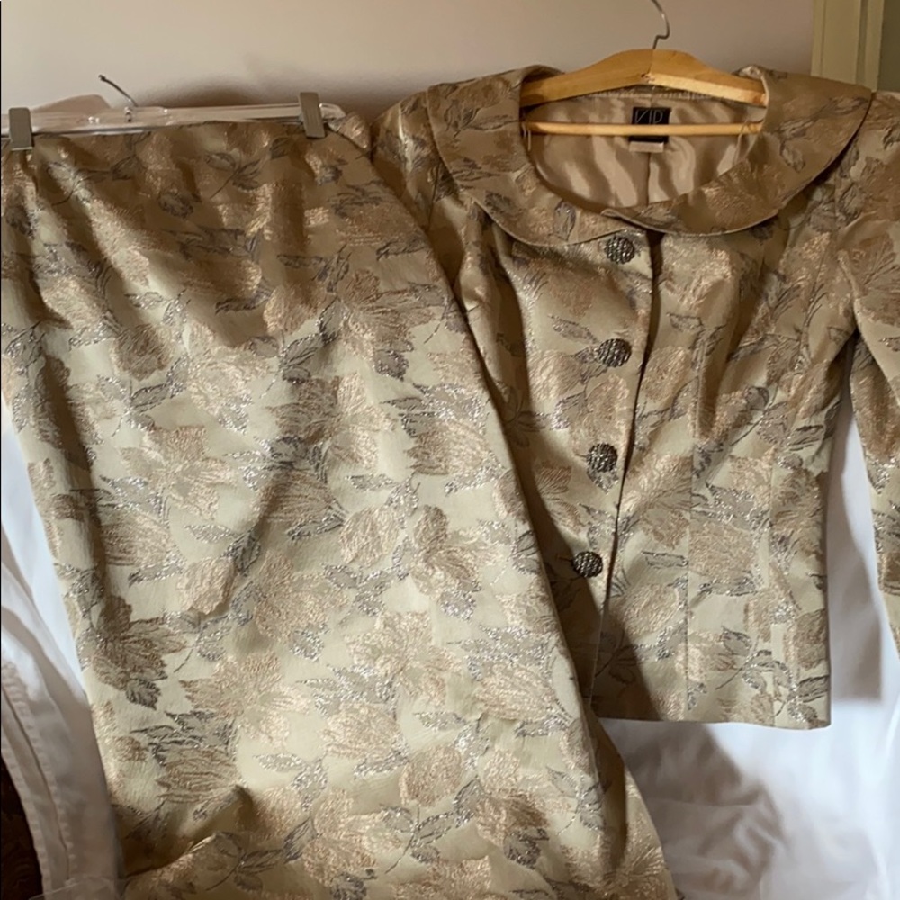 Two piece cocktail suit